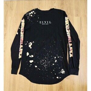 Civil Regime Through Hell & Back Long Sleeve Graphic Tee Graphic Streetwear Sz M